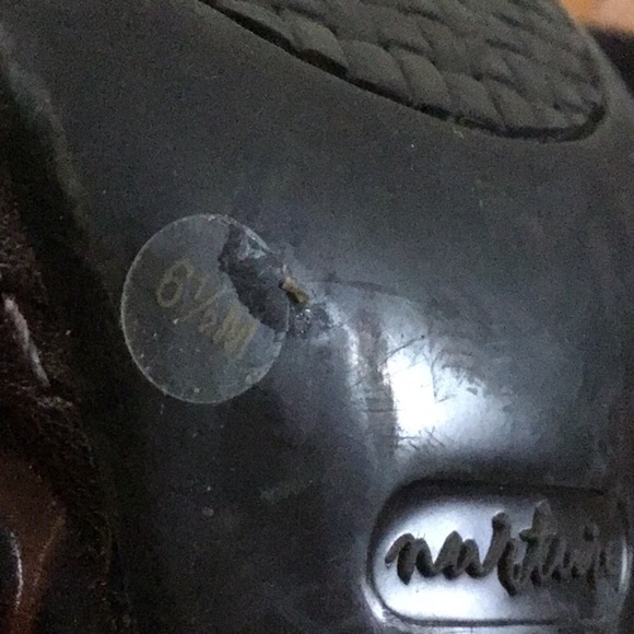 NURTURE brown peep toe heels sz 6.5 - Picture 8 of 10